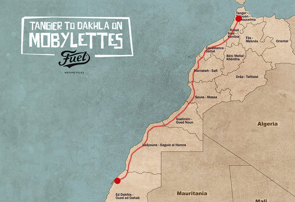 Tangier to Dakhla on Mobylettes